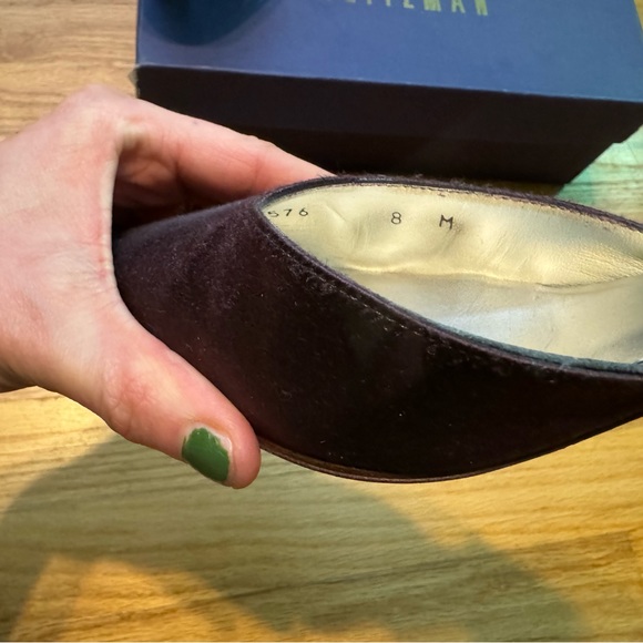 STUART WEITZMAN Authentic Evening Sling Back Purple Heel Pumps - size 8 - Picture 7 of 7